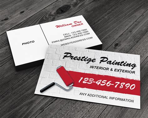 painting business card examples.